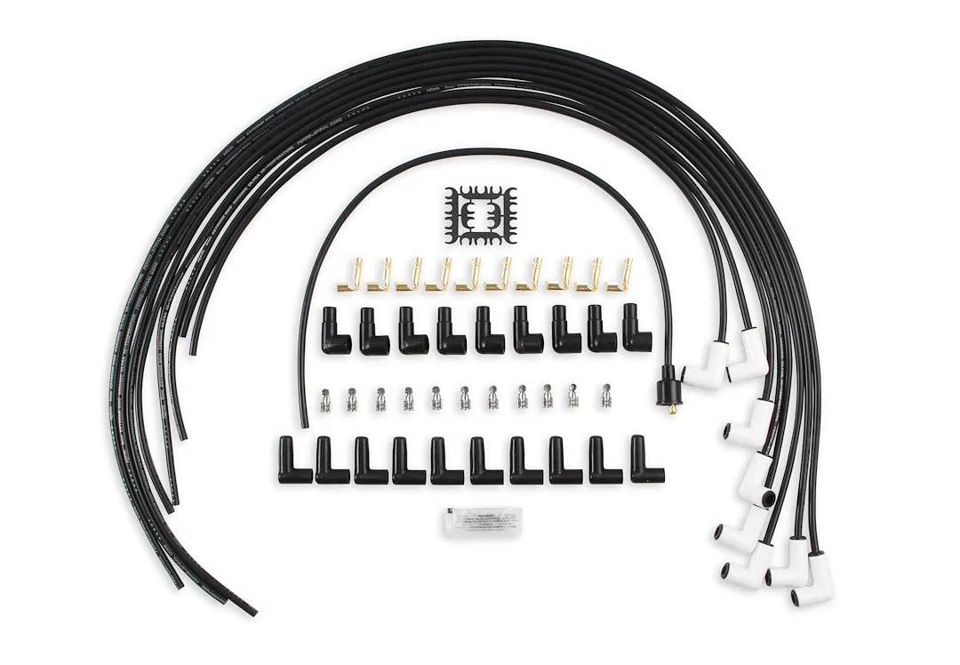 9001C – ACCEL Spark Plug Wire Set, Unassembled Multi Fit Kit Black 8 Millimeter Diameter Silicone Ferro-Spiral ™ Core...